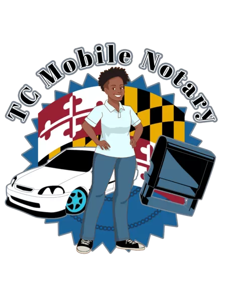 notary caricature logo