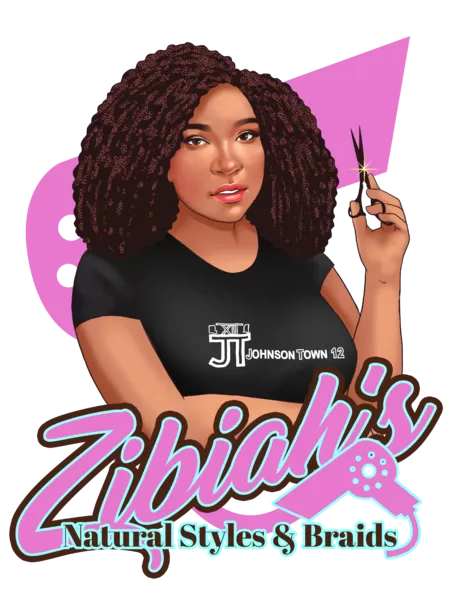 cartoon logo beautician